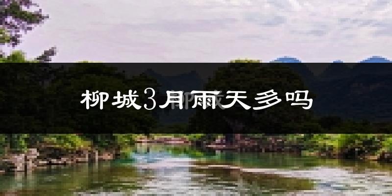 柳城3月雨天多吗?