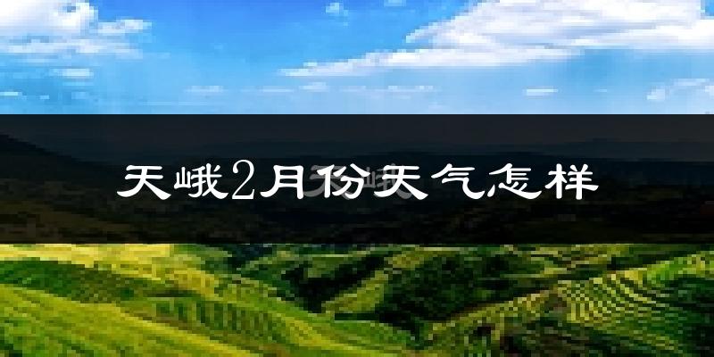 天峨县2月份天气如何?冷吗?
