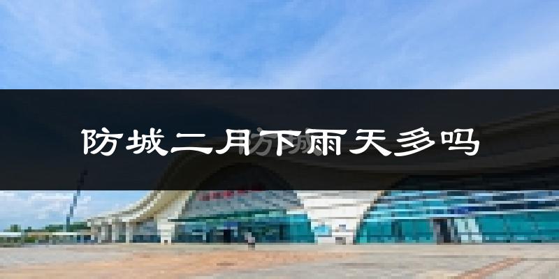 防城二月下雨天多吗?防城2月份降雨量多少?